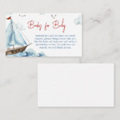 赤青航海の赤シャワーベビー エンクロージャーカード (正面/裏面)