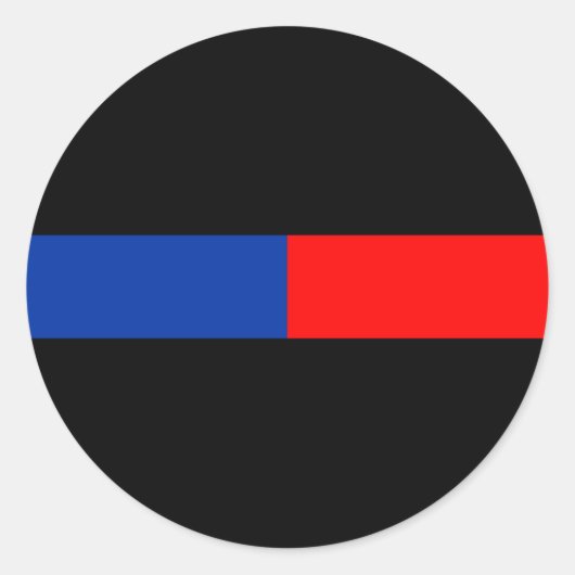 赤青色警察法 ラウンドシール (正面)