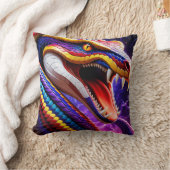 赤青鮮やかと黄のコブラはかりで測 クッション (ブランケット)