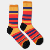 赤青黄ストライプ色 ソックス (右)