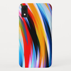 赤青黄黒 iPhone XRケース
