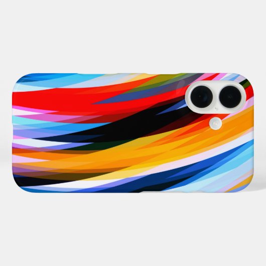 赤青黄黒 Case-Mate iPhoneケース (裏面 (横))