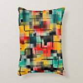 赤青黄 アクセントクッション (正面(垂直))