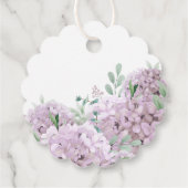 赤面あじさいバプテスマメッセージカード フェイバータグ (裏面)