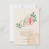 赤面あじさい結婚さんサンキューフォトカード サンキューカード (裏面)