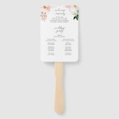 赤面あじさい結婚式 プログラムファン愛メモリ ハンドファン (裏面)