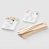 赤面あじさい結婚式 プログラムファン愛メモリ ハンドファン (組立なし)