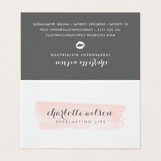 赤面およびグレーリッププロダクトディストリビューターのヒントとトリック 名刺 (外部フラット)