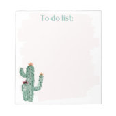 赤面およびサボテンのノートパッド ノートパッド (正面)