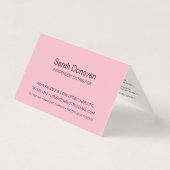 赤面およびリッププロダクトディストリビューターのヒントとトリック 名刺 (裏面)