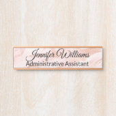 赤面および金ゴールドはドアの名札に大理石模様をつけました サインプレート (正面)