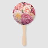 赤面および金ゴールドフローラ結婚の ハンドファン (裏面)