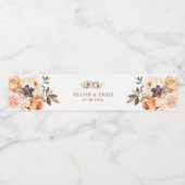 赤面および金ゴールドフローラ結婚の ペットボトルラベル (シングルラベル)