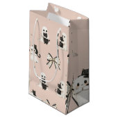 赤面かわいい幽霊と猫オンハロウィン抱き枕 スモールペーパーバッグ (正面アングル)