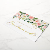 赤面かわいらしの花は私の花嫁になる 箔招待状 (回転した状態)