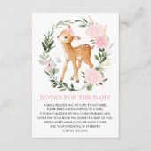 赤面かわいらしウッドランドディアブックベビー図書室 エンクロージャーカード (正面)
