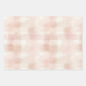 赤面かわいらしピーチクリームチューリップフラワーズ ラッピングペーパーシート (正面3)