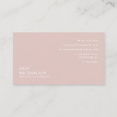 赤面かわいらしフローラブーケ 名刺 (裏面)