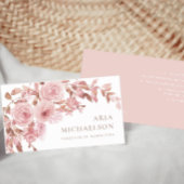 赤面かわいらしフローラブーケ 名刺