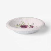 赤面かわいらしフローラベビーガールズバースデーパーティー ペーパーボウル (傾斜あり)