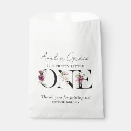 赤面かわいらしフローラワンベビーガールズファースト誕生日 フェイバーバッグ