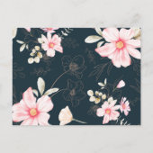 赤面かわいらしブライダルシャワーアドバイスfor Bride アドバイスカード (裏面)