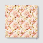 赤面かわいらし金ゴールド結婚の思い出のゲストブック ゲストブック (裏面)