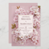 赤面さくらんぼブロッサム結婚ズ 招待状 (正面/裏面)