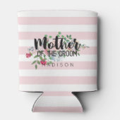 赤面したバラ結婚フローラの新郎の母 缶クーラー (裏面)