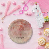 赤面したフローラヴィンテージウェディングプレート ペーパープレート (パーティー)