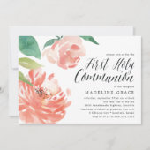 赤面した牡丹 | ファースト・ホーリー・コミューン招待状 招待状 (正面)