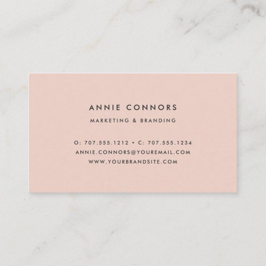 赤面した牡丹 |水彩フローラ 名刺 (裏面)