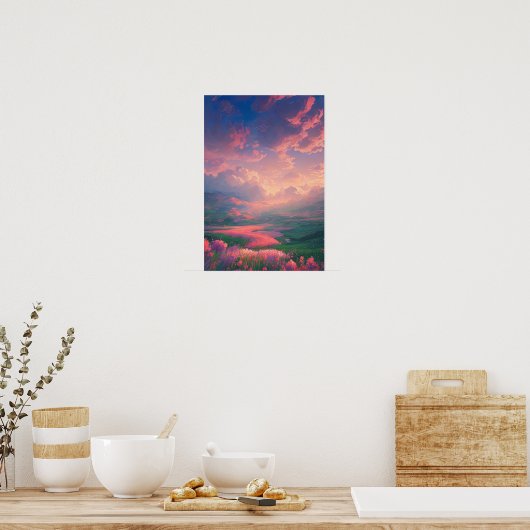 赤面した草原 ポスター (キッチン)