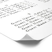 赤面するスリグ、シーティングチャート ポスター (角)