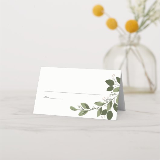 赤面するスリグ、座席表 プレイスカード (正面)