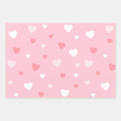 赤面するハート ラッピングペーパーシート (正面)