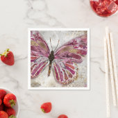 赤面する蝶 スタンダードカクテルナプキン (インサイチュ)