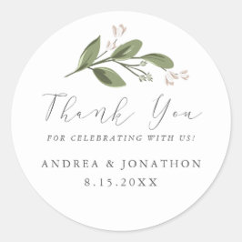 赤面するSprigs好意ステッカー ラウンドシール