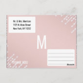 赤面つるピンクのダイヤモンドライト ポストカード (裏面)