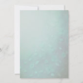 赤面とアクア3dフローラ結婚ズ 招待状 (裏面)