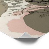 赤面とインク ポスター (角)