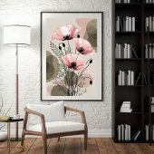 赤面とインク ポスター