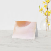 赤面とオークレアウォーターカラーノートカード カード (黄色い花)