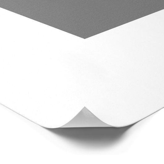 赤面とグレーのミニマリストカラーブロック ポスター (角)