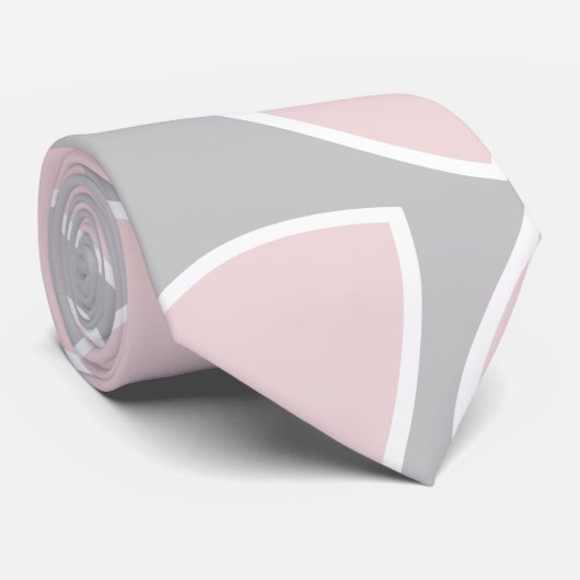 赤面とグレーの抽象芸術葉 ネクタイ (ロール)