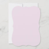 赤面とグレーロマンチック結婚式招待状 招待状 (裏面)