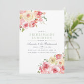 赤面とセージ水の色のブリデスメイドランチョン 招待状 (スタンド正面)