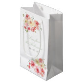 赤面とセージ・グリーンフローラ結婚ズ・サンキュー スモールペーパーバッグ (正面アングル)