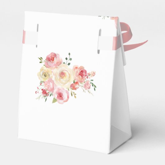 赤面とセージ・グリーンフローラ結婚ズ・サンキュー フェイバーボックス (裏面サイド)