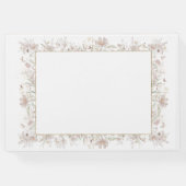 赤面とセージ・ワイルドフラワー春の結婚式 ゲストブック (裏面)